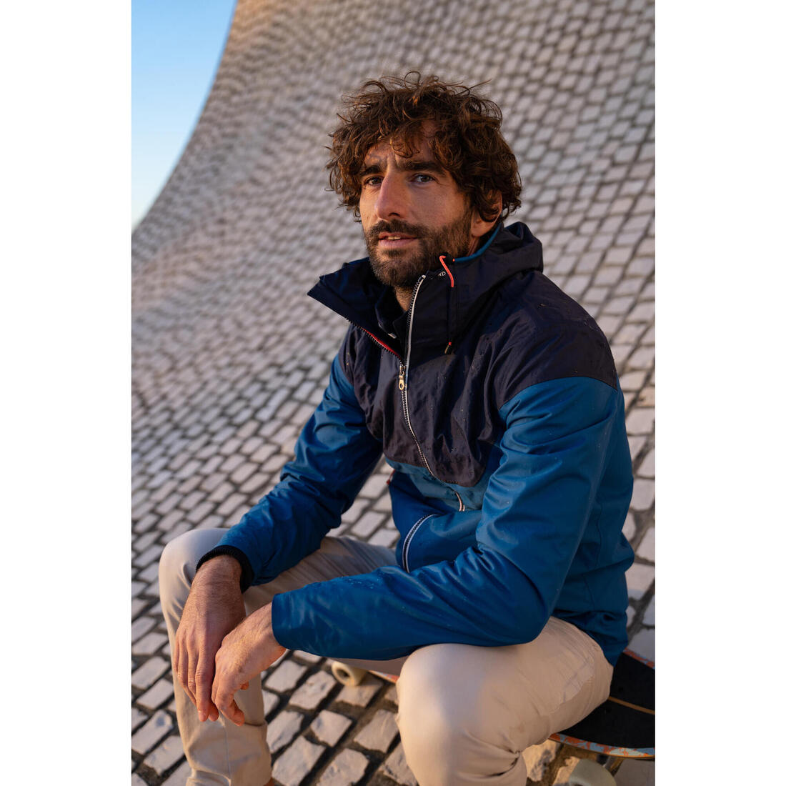 Veste imperméable de voile - veste de pluie coupe vent sailing 100