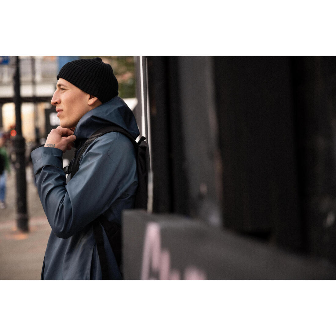 Parka imperméable vélo ville unisexe