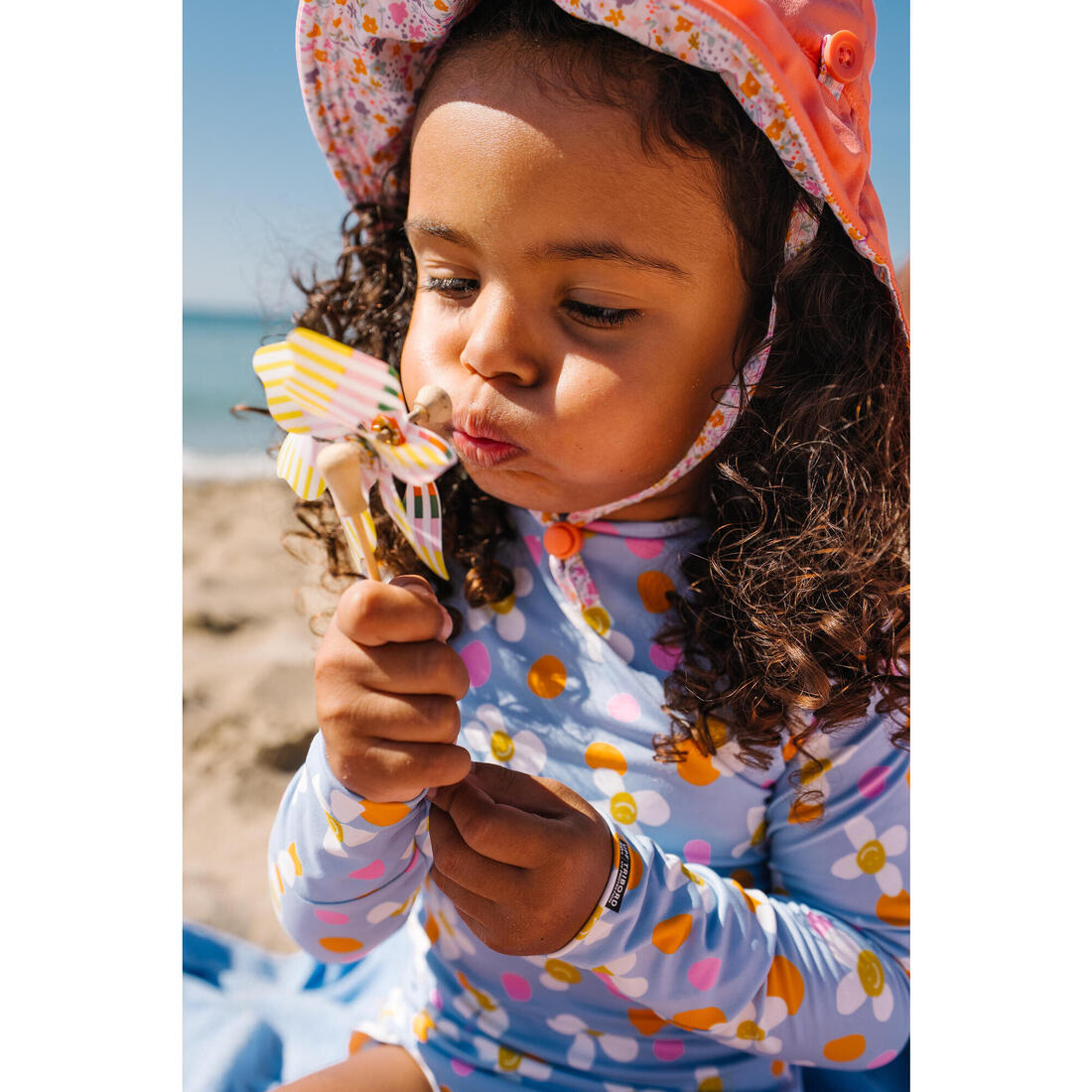 Maillot de bain 1 pièce anti UV manches longues Bébé / Fille - Izia shell
