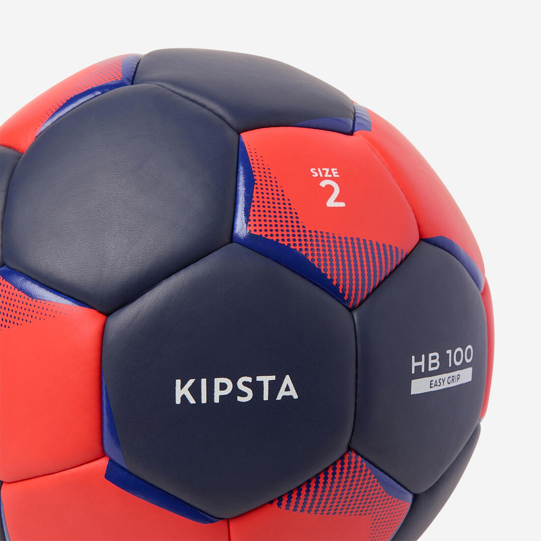 Ballon de handball taille 2, HB 100 Easygrip bleu orange