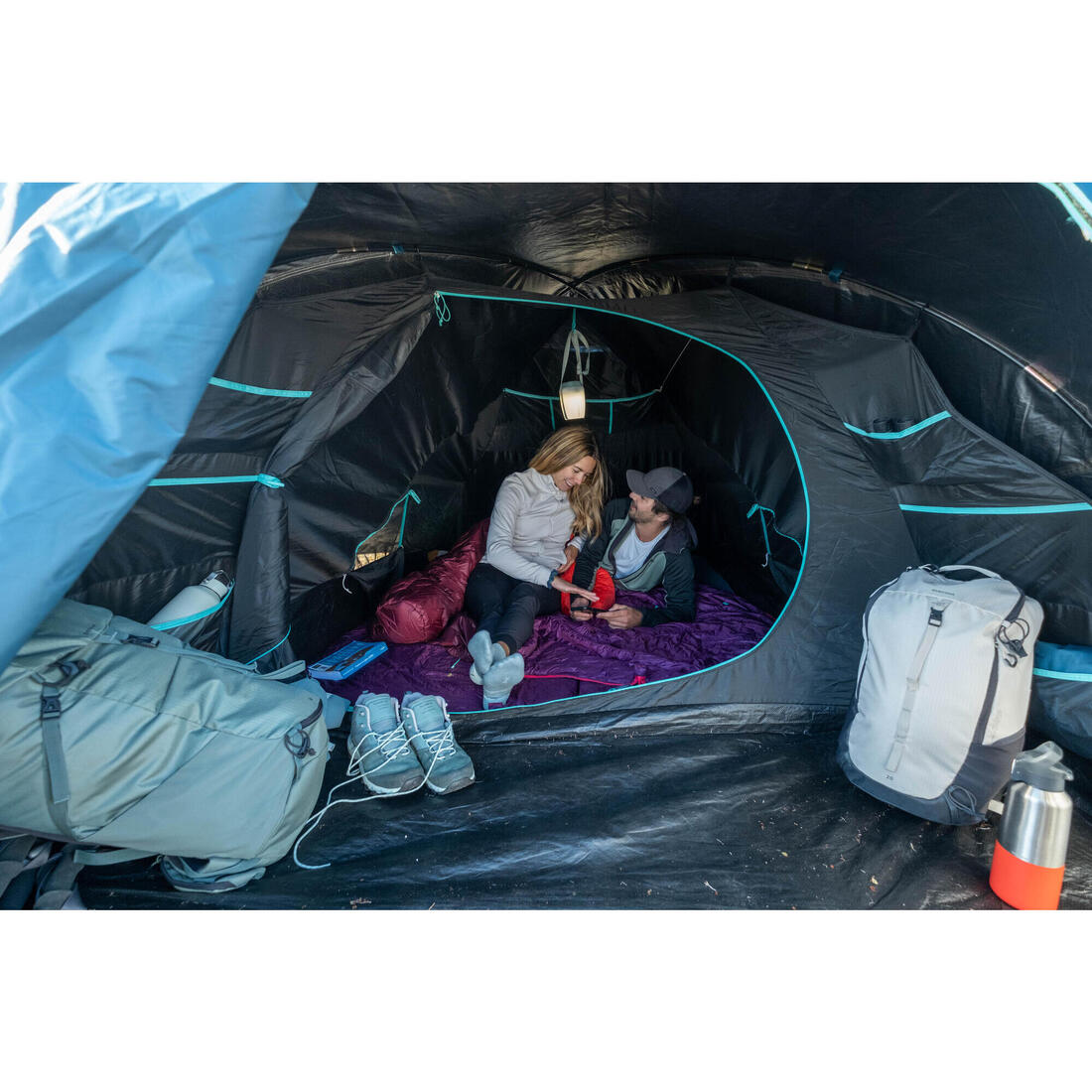 Tente de camping 3 places, MH100 XL Fresh & Black