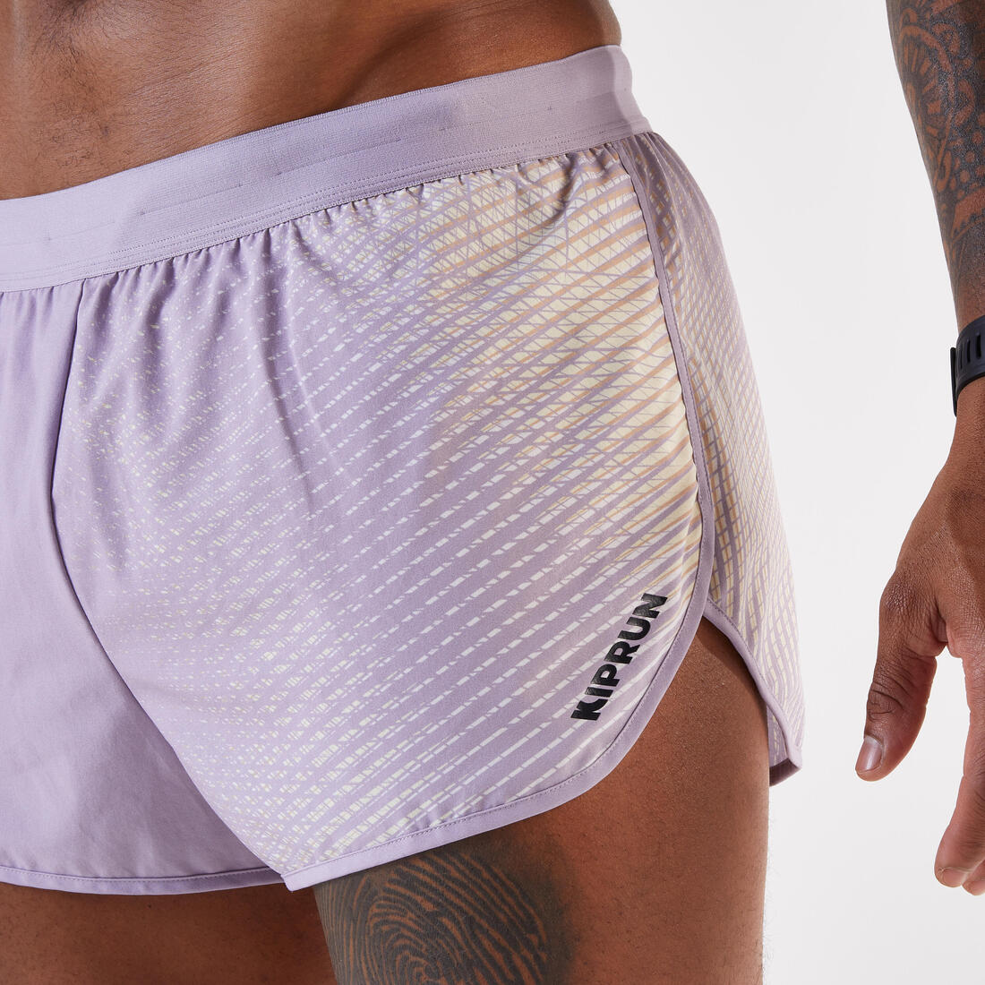 Short de running homme - Kiprun run 500 confort split