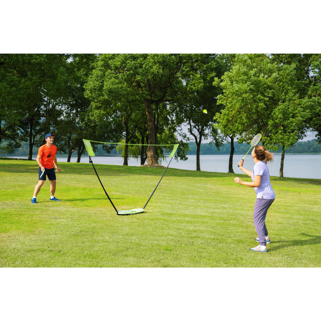 Kit Filet de Badminton Fun 3 Mètres - Bleu Roi