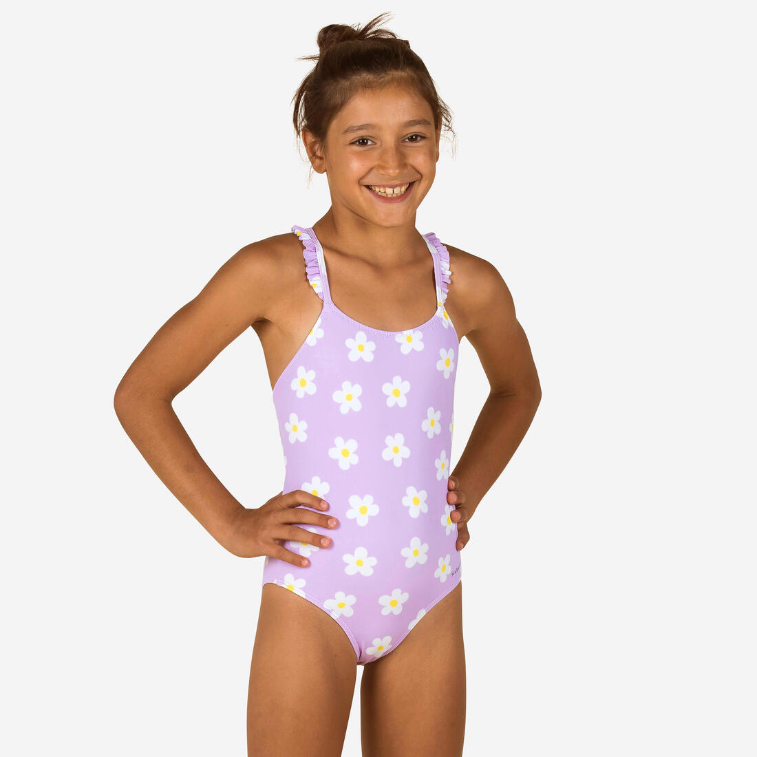 Maillot de bain de natation 1 pièce fille Lila Bird marine
