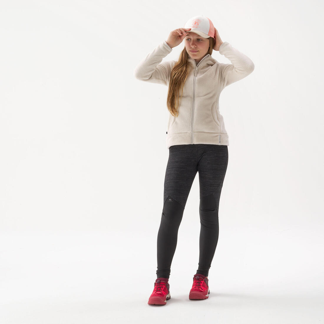 Veste polaire chaude de randonnée enfant 7-15 ans, NH500 zip
