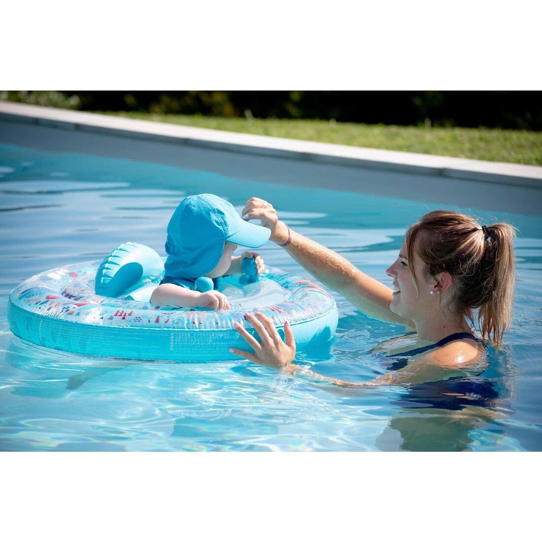 Casquette anti UV bébé nageur