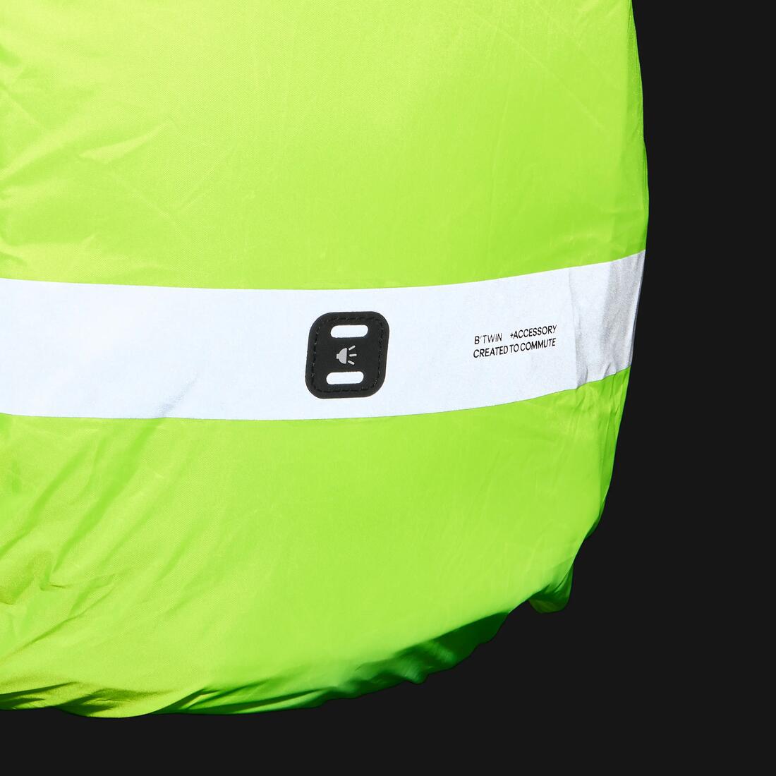 COUVRE SAC IMPERMEABLE VISIBILITE JOUR NUIT JAUNE FLUO