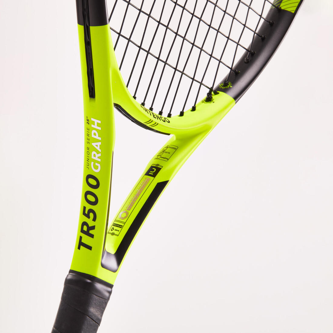 RAQUETTE DE TENNIS ENFANT TR500 GRAPH 25" JAUNE