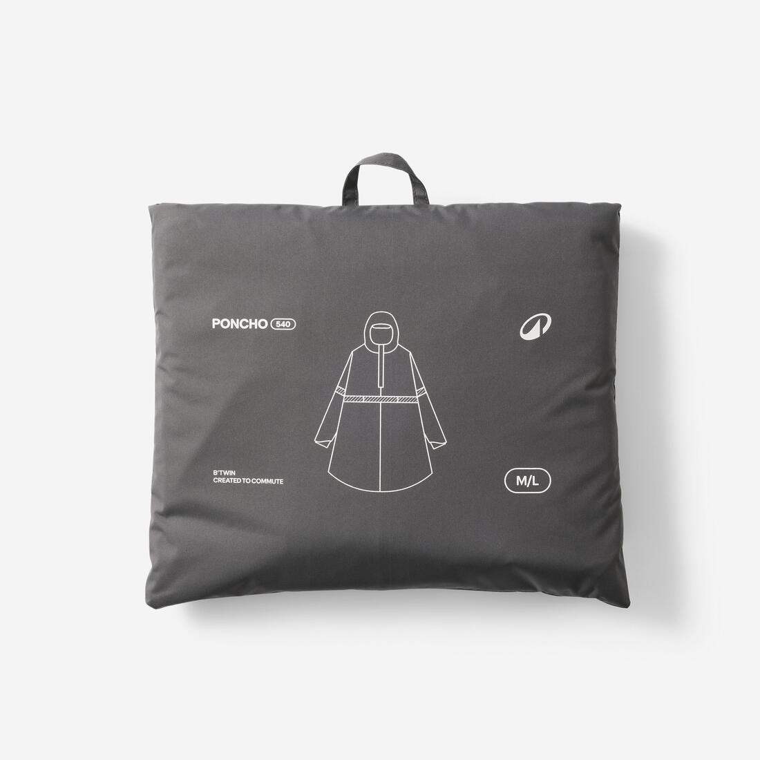 Poncho pluie vélo ville, visibilité de nuit, 540