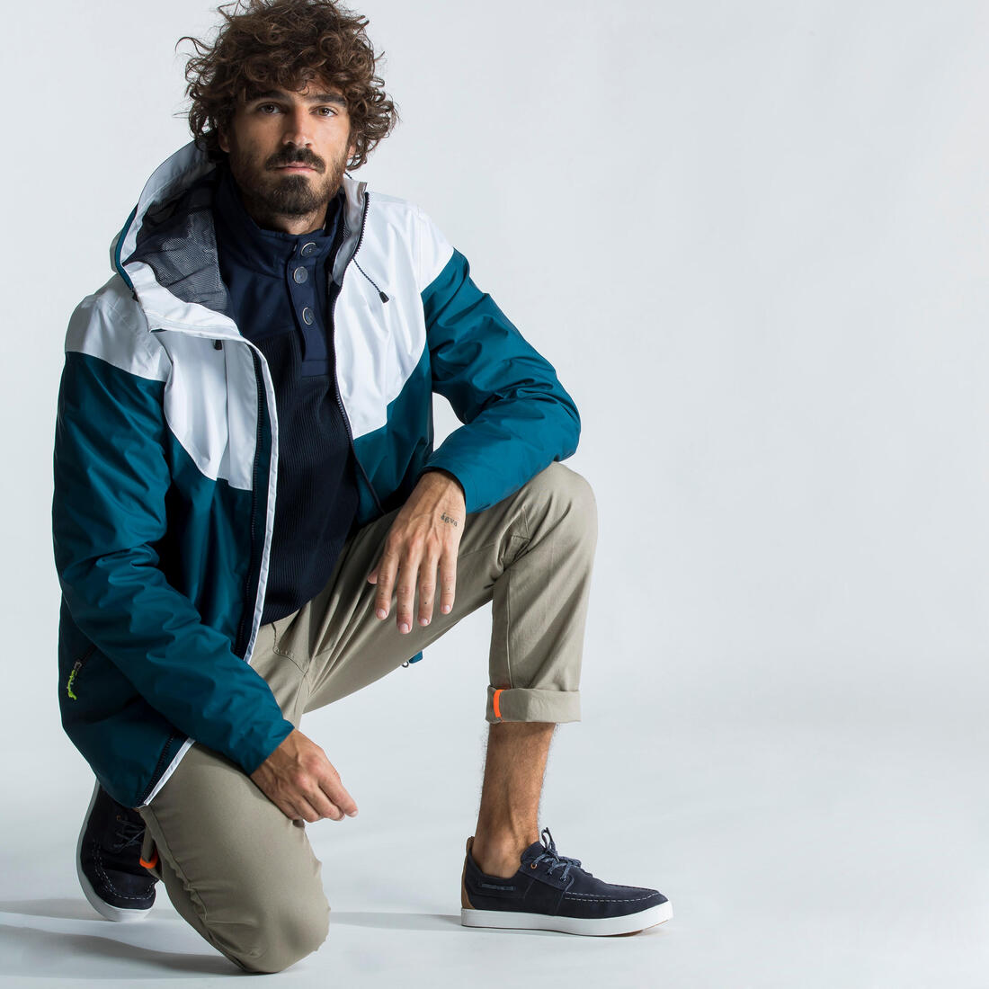 Veste imperméable de voile - veste de pluie coupe vent sailing 100