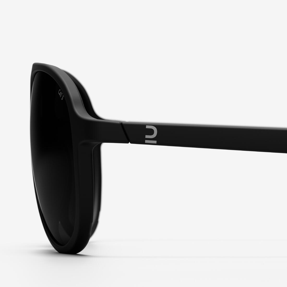 Lunettes de soleil randonnée - MH120A - adulte - catégorie 3 noires