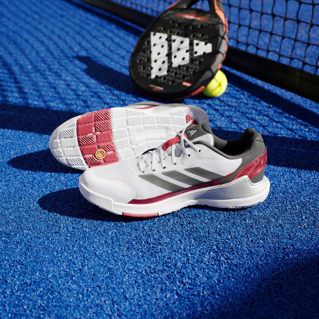 Chaussures de padel Homme - Adidas Crazyquick LS Padel Rouge