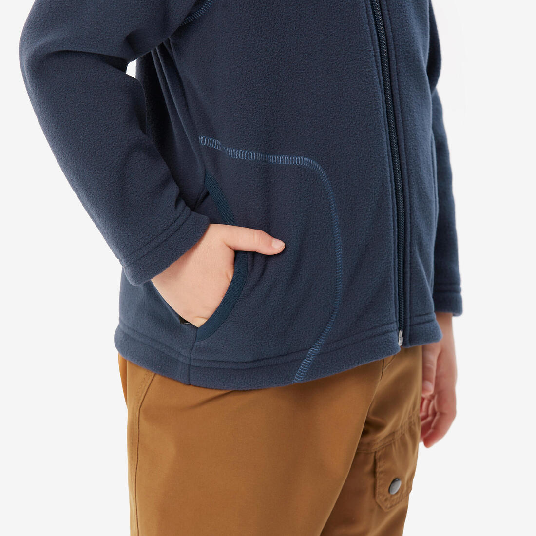 Veste polaire de randonnée enfant 2-6 ans, MH100 zip