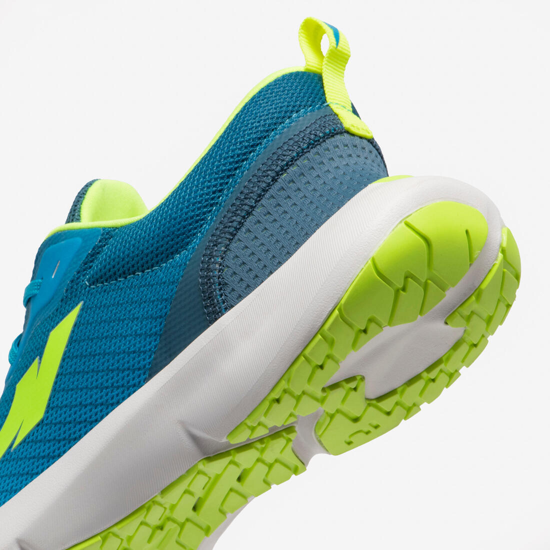 Chaussures de running drop 0 Enfant - KIPRUN KN500 vertes jaunes noires