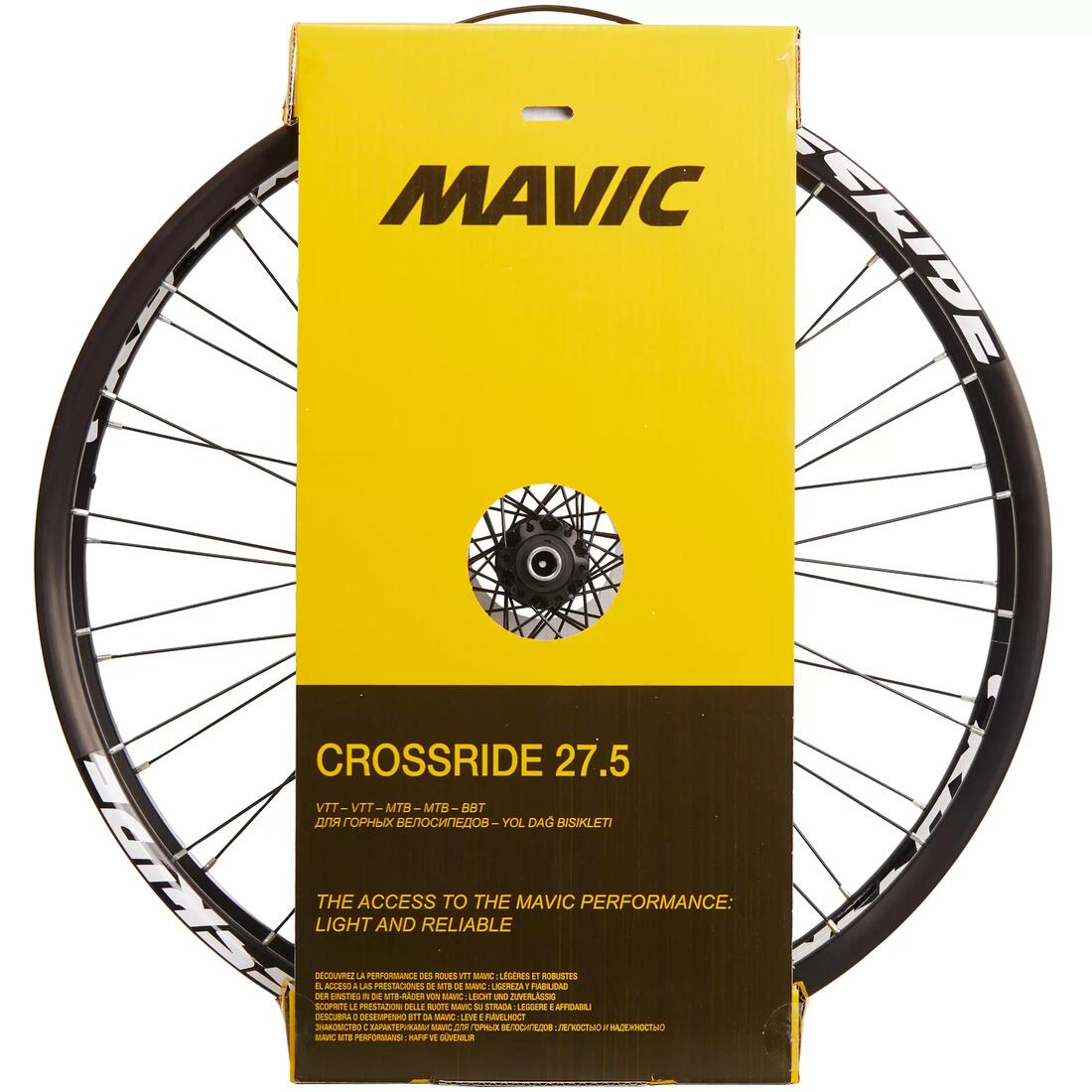 PAIRE DE ROUES VTT 27.5" MAVIC CROSSRIDE DISC 9X135 9X100 / 15X100MM