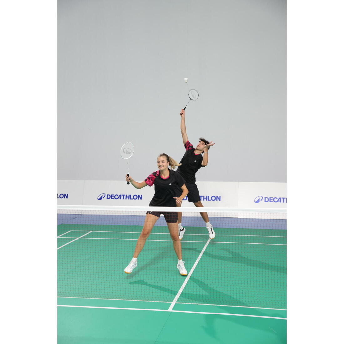 Lot de Raquette de Badminton Adulte BR Sensation 500 - Noir/Blanc