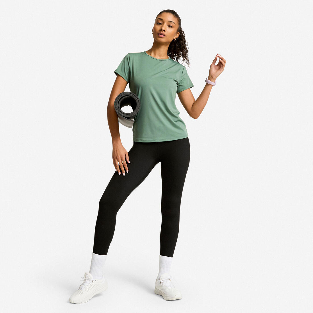 T-shirt manches courtes fitness cardio femme
