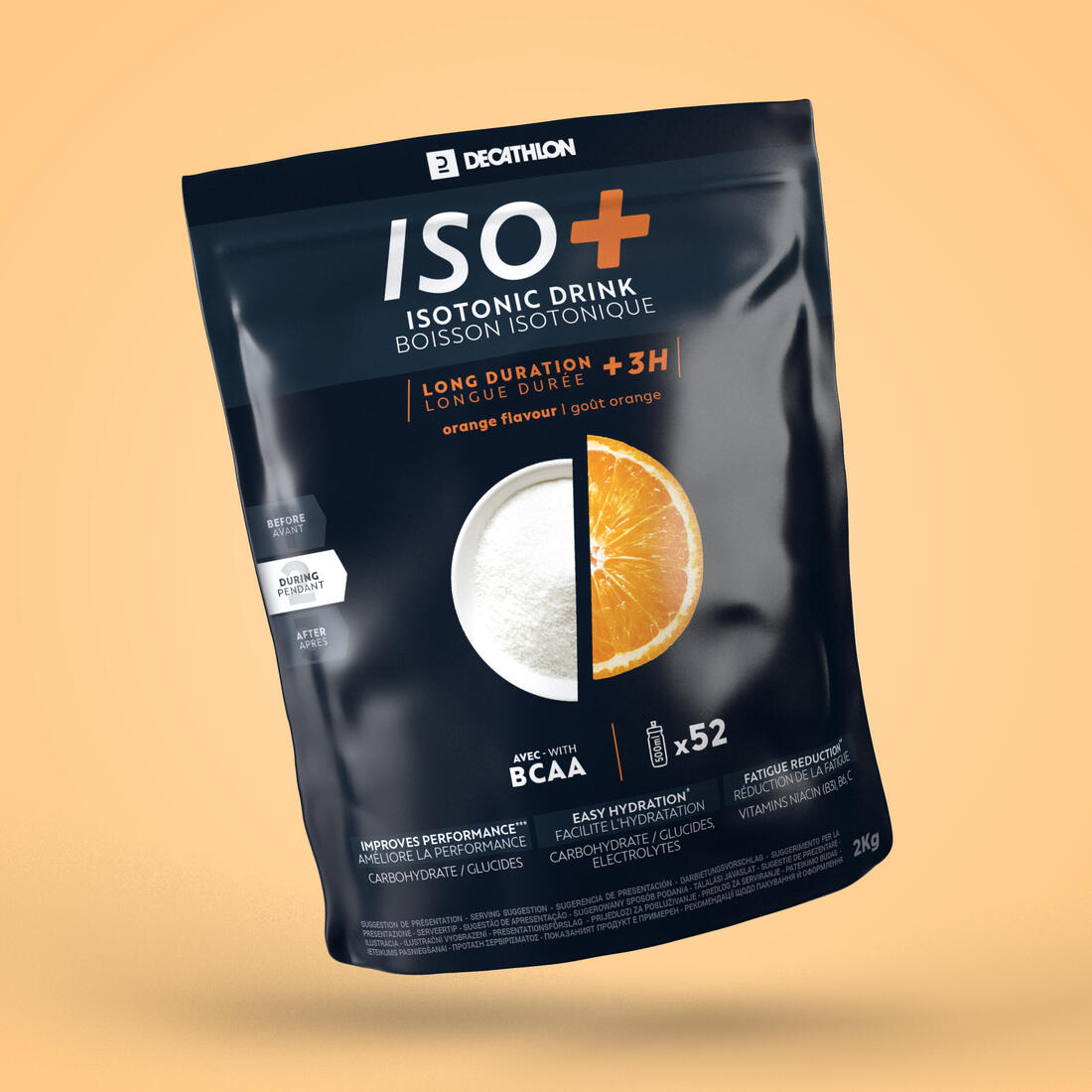 Boisson isotonique en poudre + de 3h fraise cerise, ISO+ 2kg