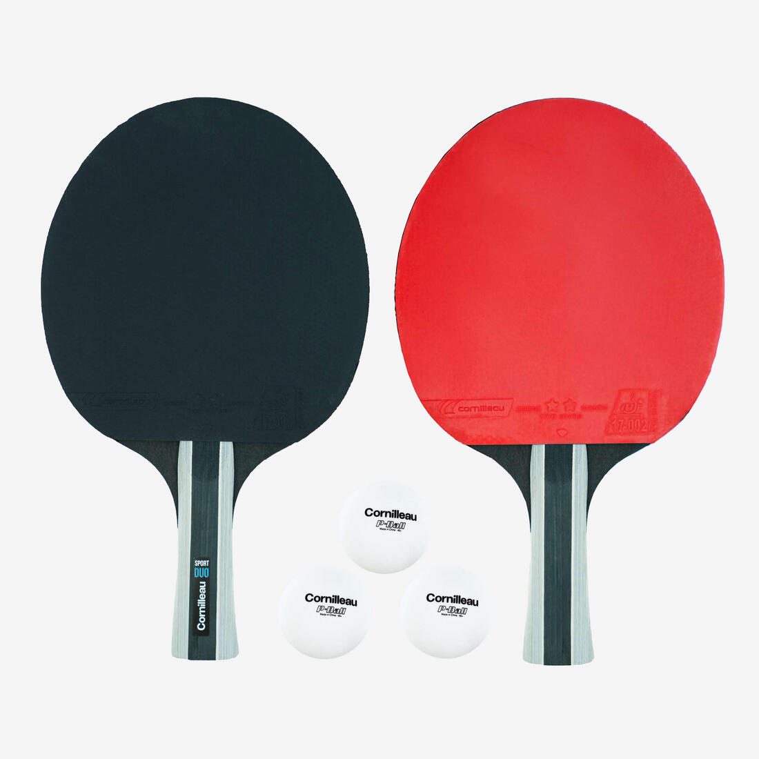 SET TENNIS DE TABLE FREE DE 2 RAQUETTES ET 3 BALLES - PACK DUO