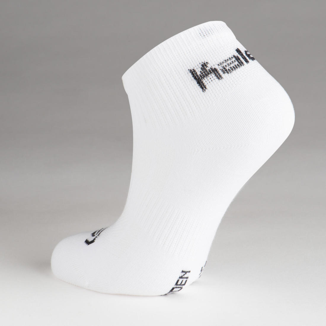 Lot de 3 chaussettes enfant d'athlétisme blanches tige basse