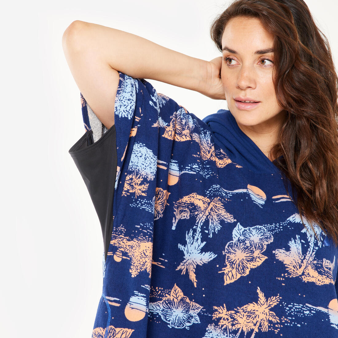 Poncho de plage surf adulte à partir de 150 cm, 500 Sunset