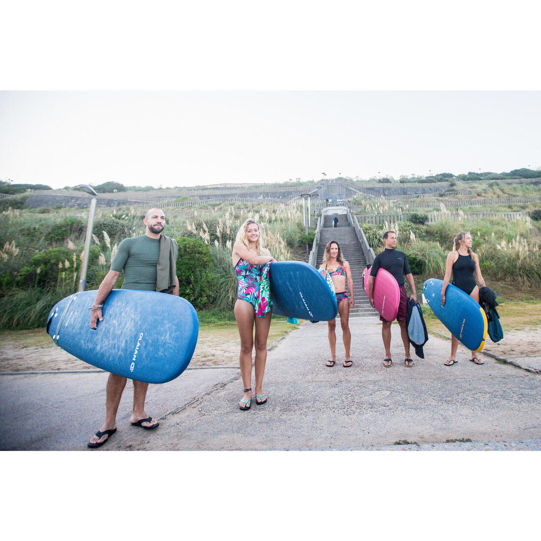 Haut de maillot de bain brassière de surf femme réglable dos BEA LOVINA BLEUE