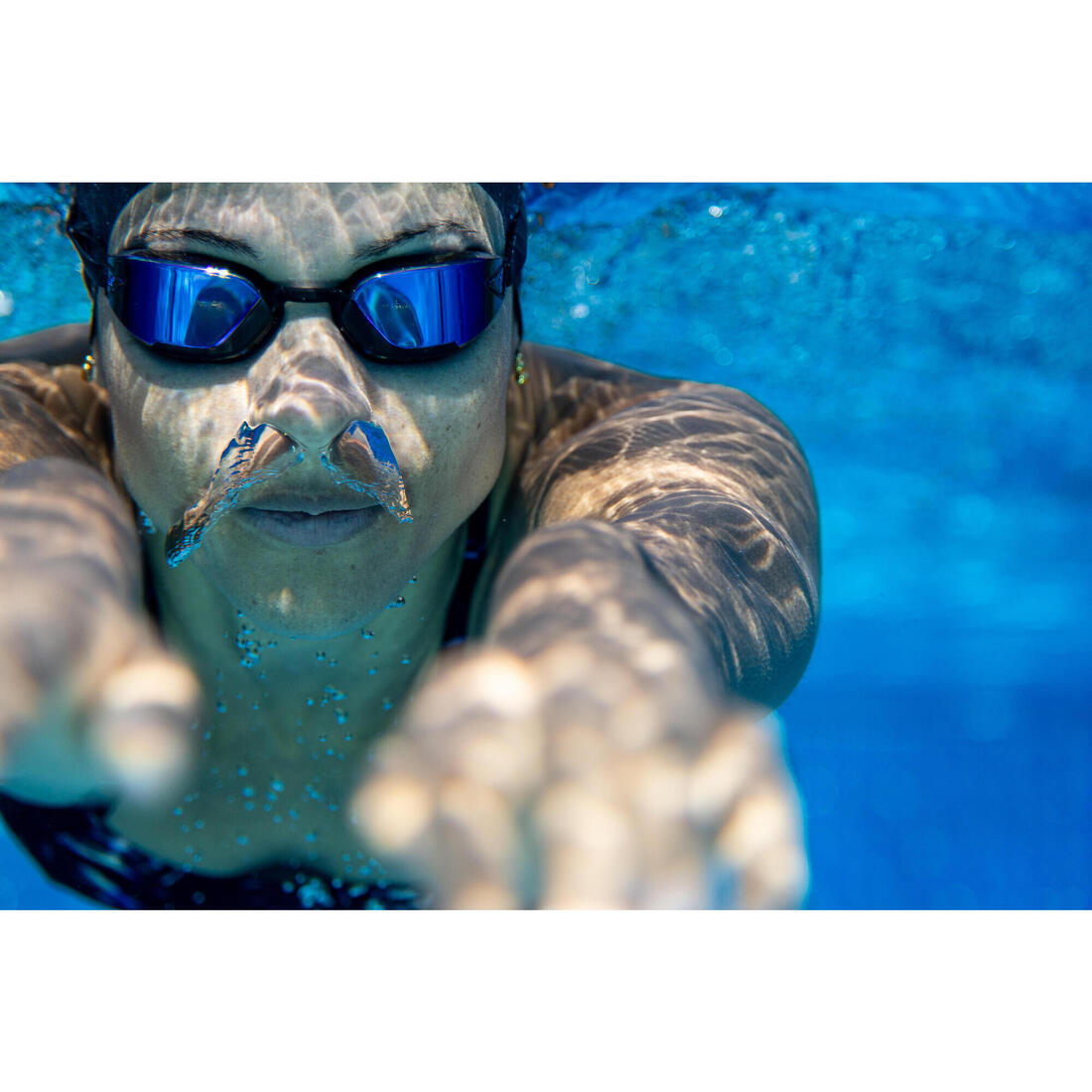 Lunettes de natation taille Unique - Bfast noir miroir Fire - Nouvel anti-buée