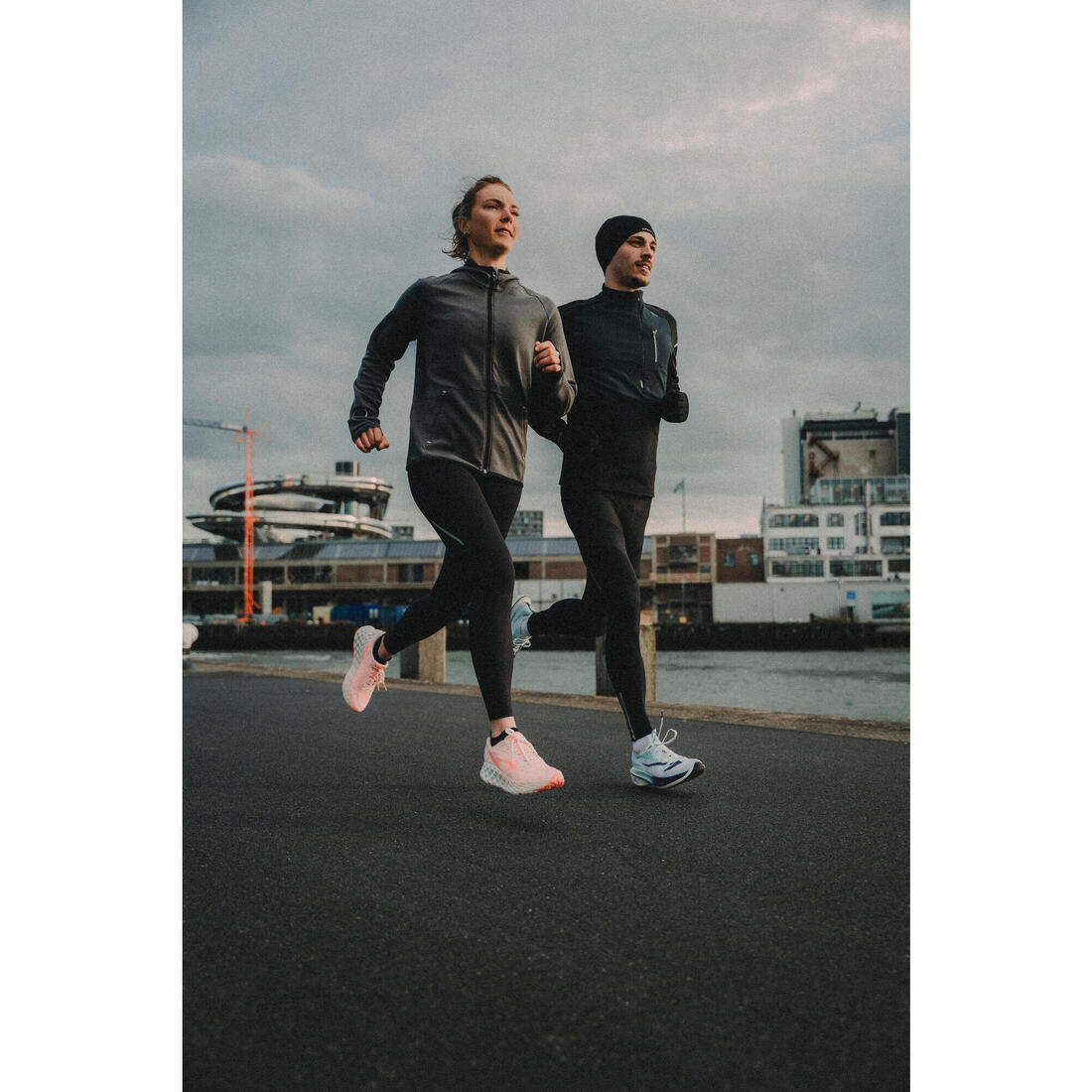 Legging chaud de running Femme, KIPRUN Run 500 Warm