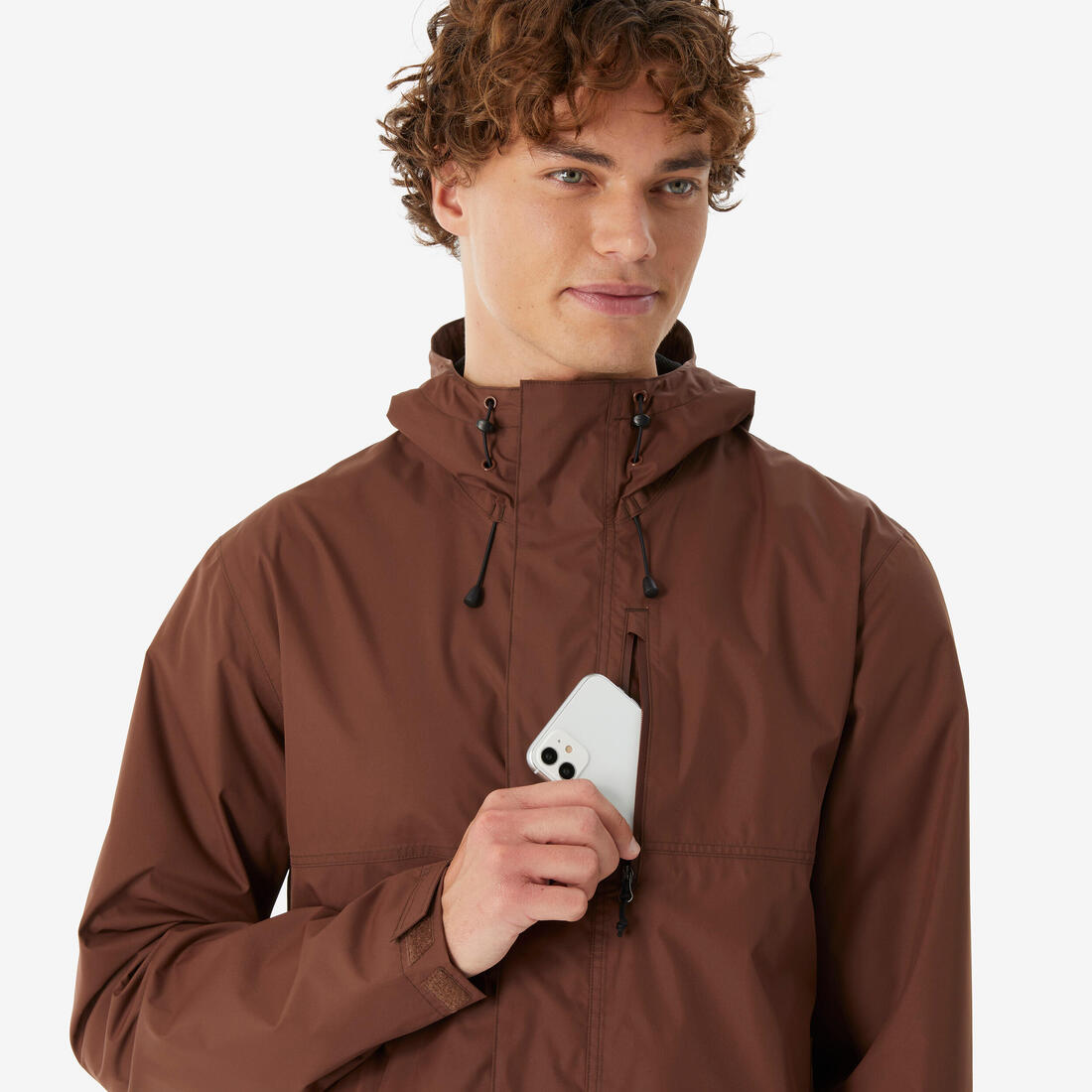 Veste de randonnée imperméable homme, NH500