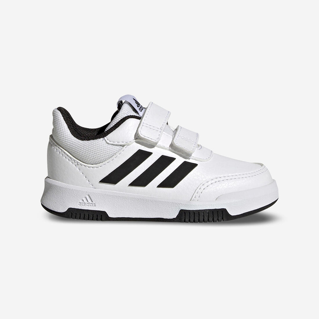 Baskets à scratch bébé - adidas Tensaur blanc/noir