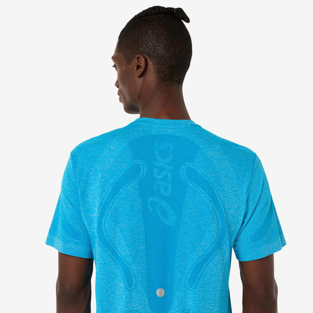 T-shirt seamless homme, Asics bleu