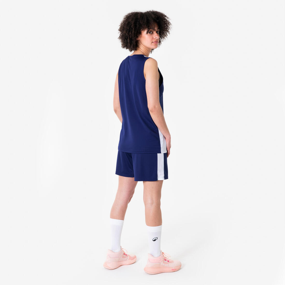Maillot de basketball sans manche homme/femme - TANK 100 navy
