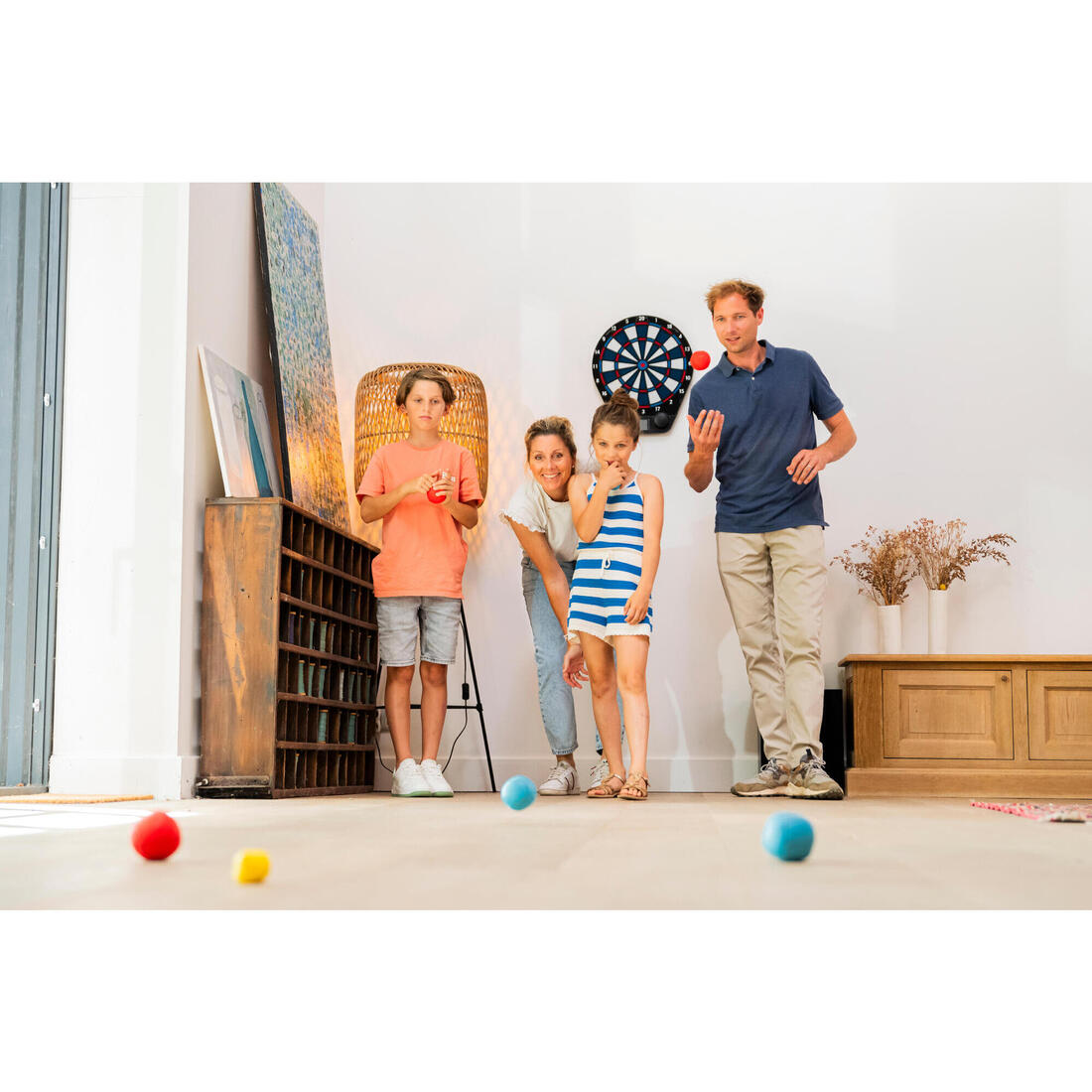 Jeu de 6 boules pétanque loisir ENTER 100 SOFT Intérieur Extérieur