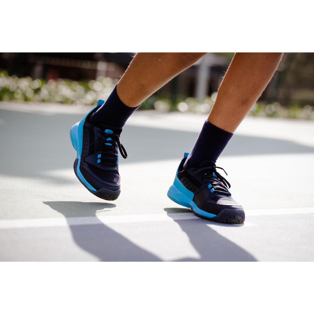 CHAUSSURES TENNIS ENFANT - TS500 FAST JR LACE SHINE
