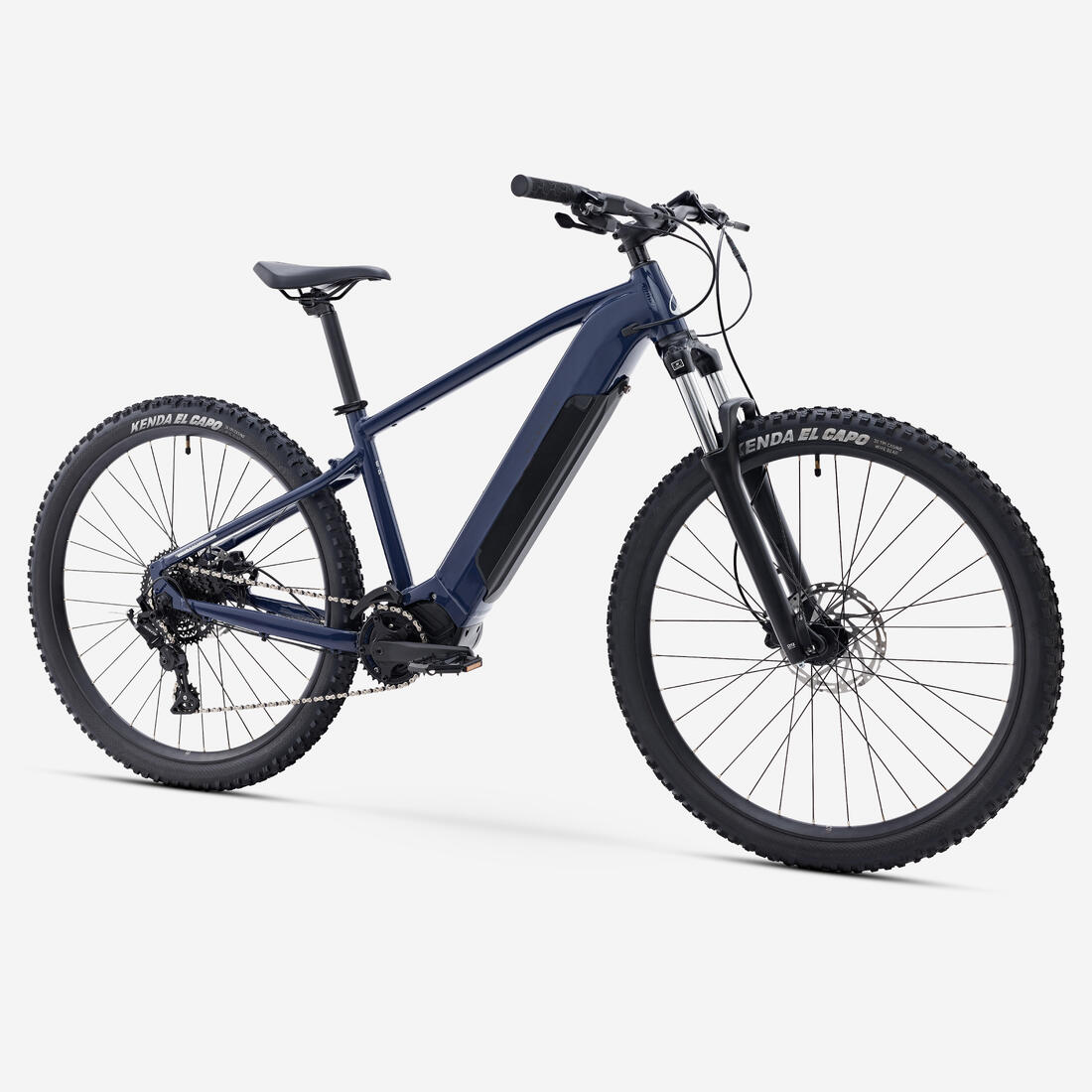 Vélo VTT électrique randonnée semi-rigide 29" Cadre Aluminium, E-EXPL 140 bleu