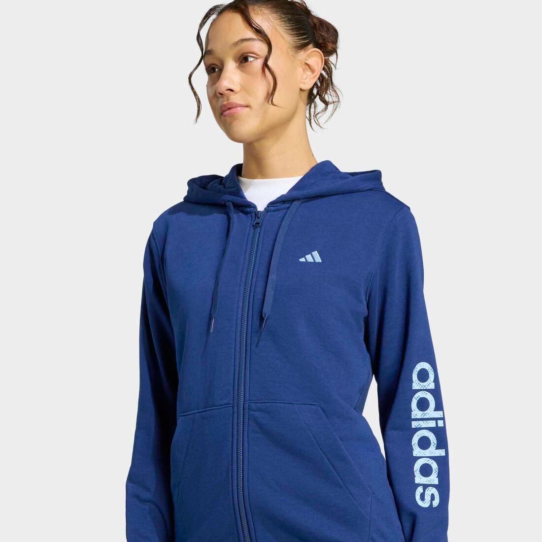 Sweat à capuche zippé de fitness femme