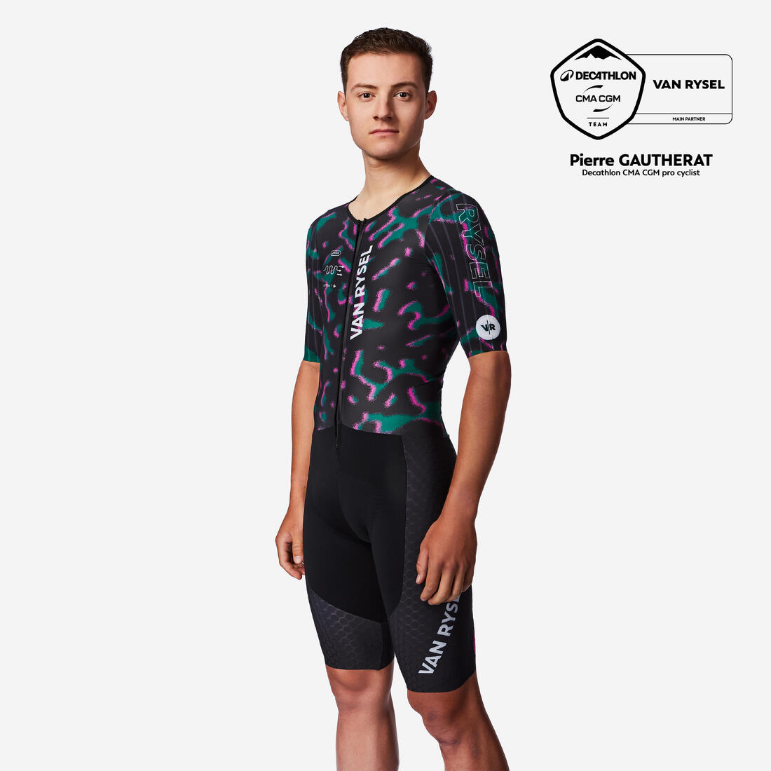 Combinaison de vélo de route aéro homme, RCR-F noir