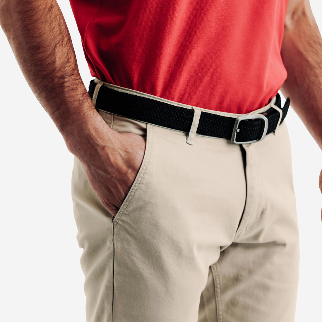 Pantalon de golf chino coton homme, MW500