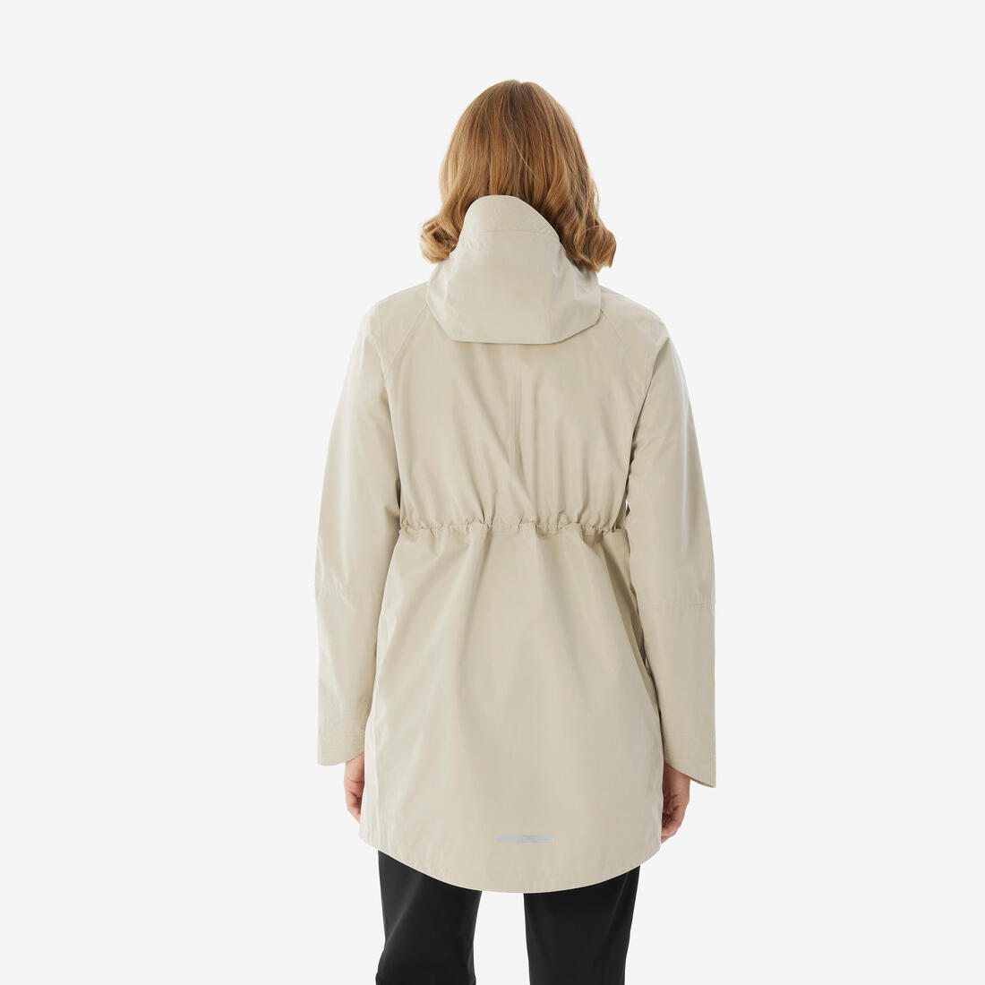Veste longue imperméable femme, NH500