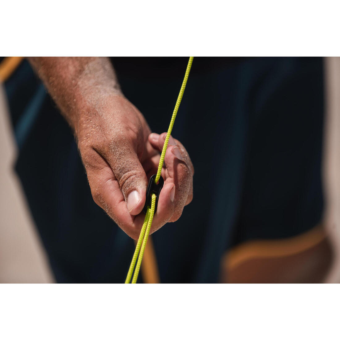 Set (Filet et structure) de Beach volley 500 gonflable bleu