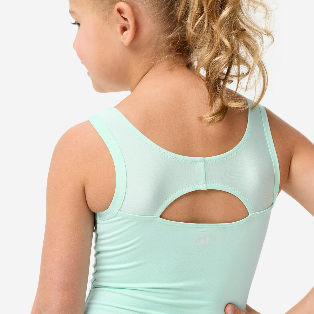 Justaucorps de gymnastique col rond fille