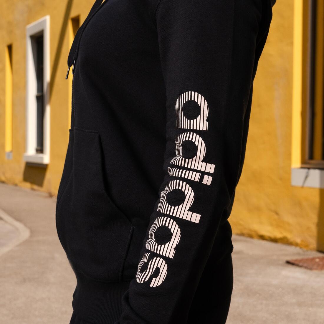 Sweat zippé imprimé Adidas femme