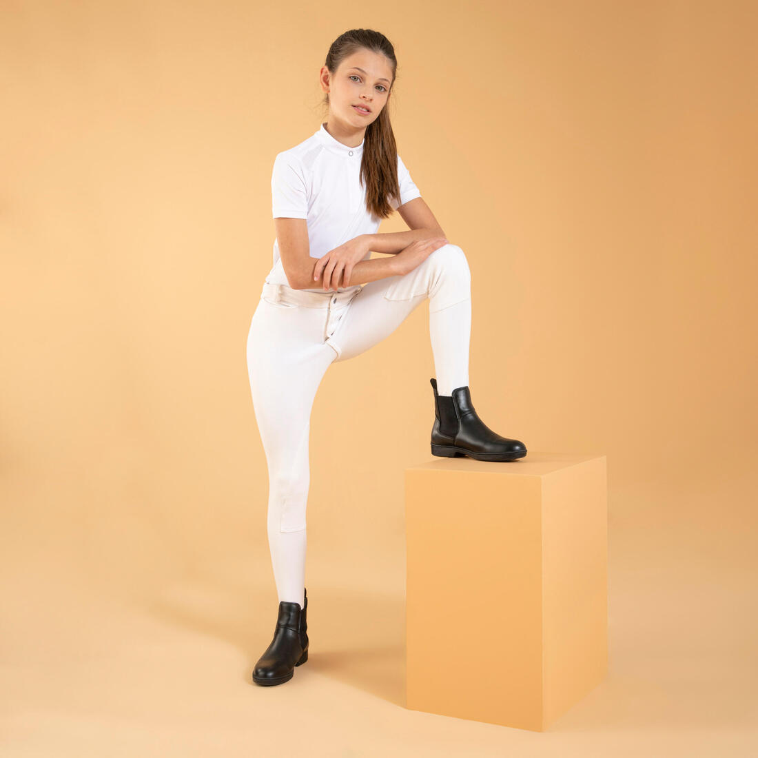 Pantalon concours équitation Enfant - 100 Blanc
