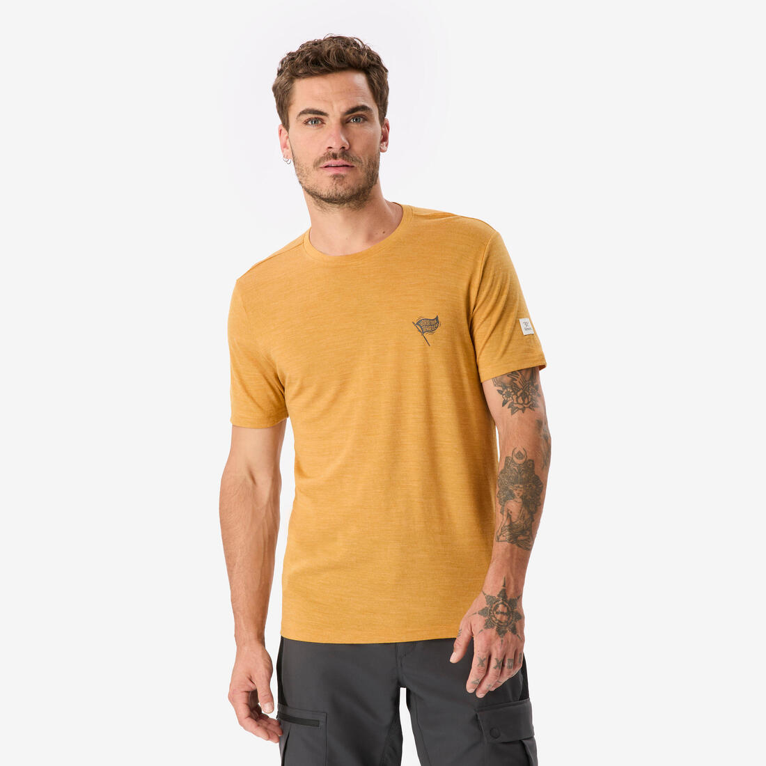 T-shirt manches courtes de trek en laine mérinos homme, Merino Fresh