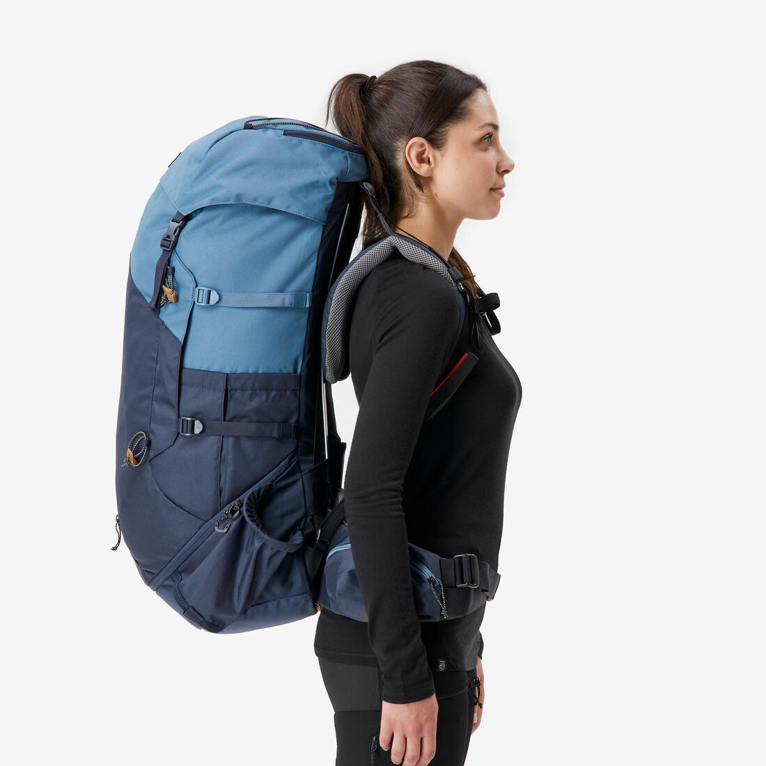 Sac à dos de trekking femme 60 l - mt100 easyfit