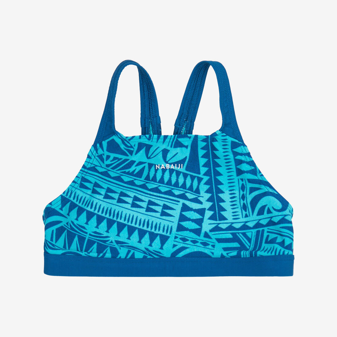 Haut de maillot de bain natation Fille - 500 Kamyleon fatu bleu turquoise