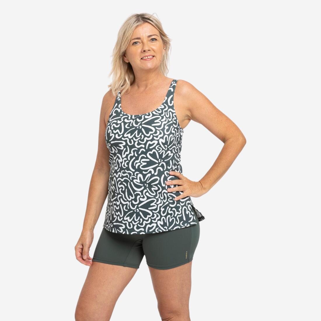 Maillot de Bain Femme 1 Pièce Tankini Shorty HEVA Leo