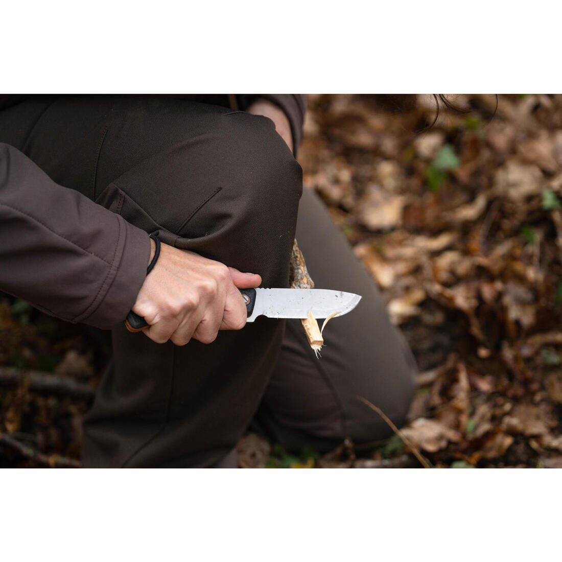 Couteau Chasse Fixe 9cm Grip noir Sika 90