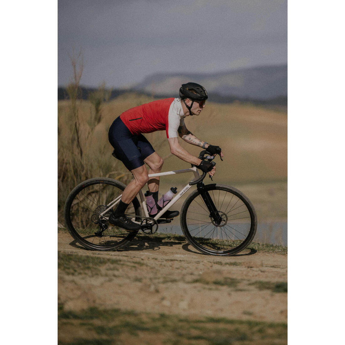 Maillot vélo route manches courtes été ajusté homme - EDR 2