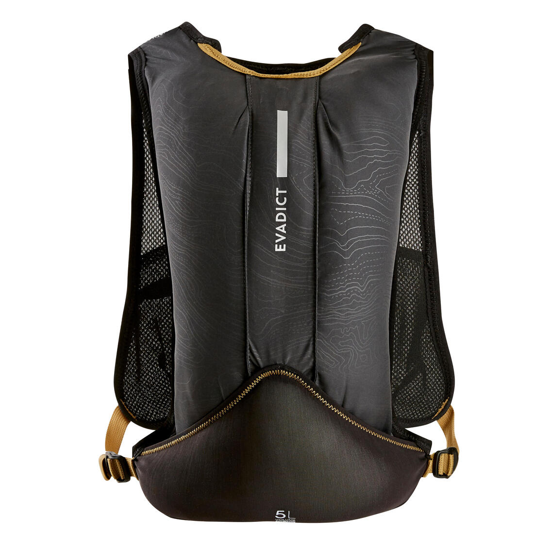 Sac d'hydratation mixte + poche à eau 1L incluse - KIPRUN 500 5L essentiel noir